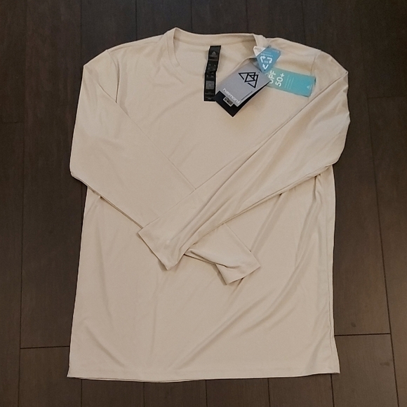 Cream Long Sleeve Tees for Casual Comfort - Picture 1 of 4